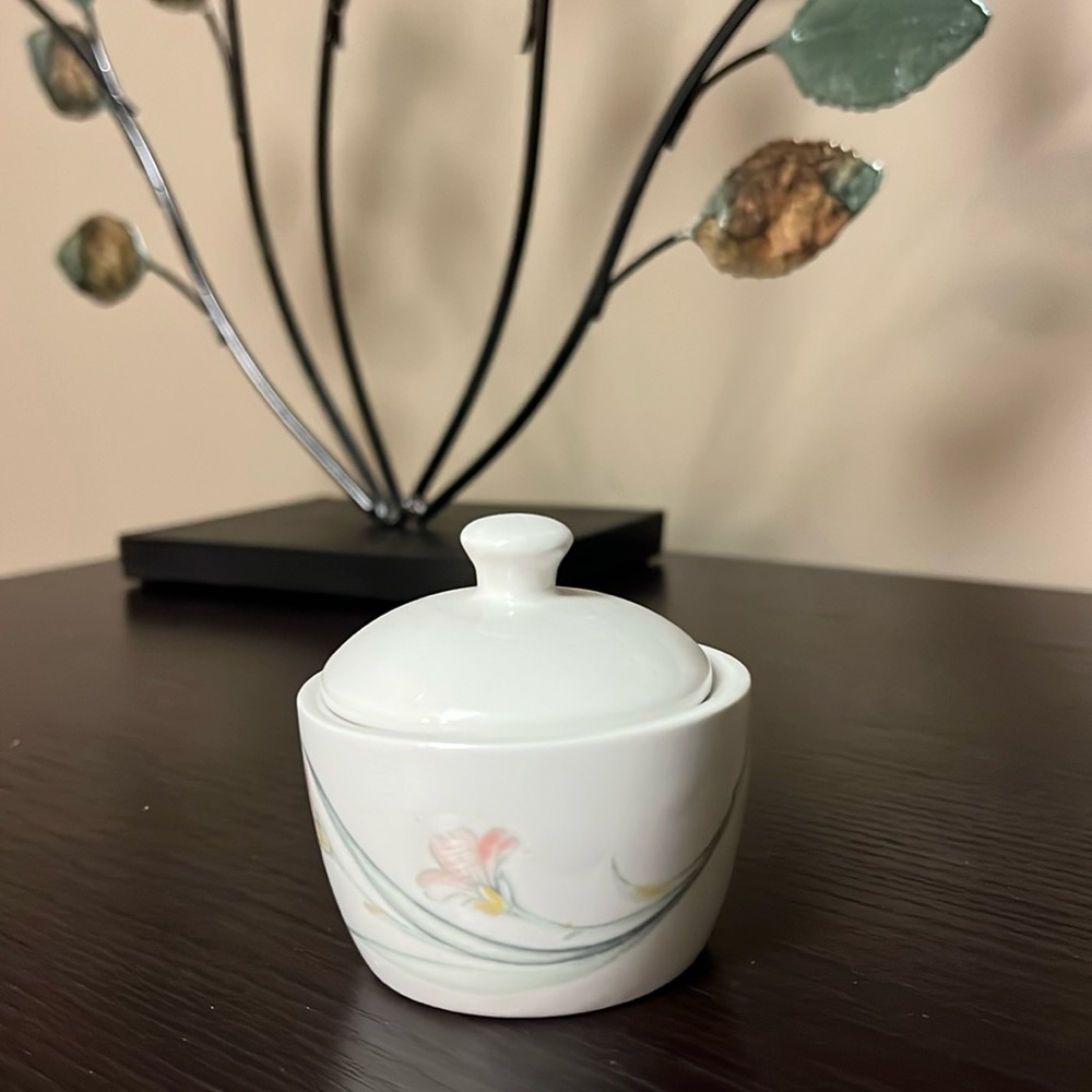 Vintage Sampsonite Churchill England vitrified hotelware sugar bowl